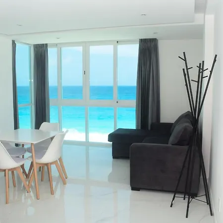 Nuevo Estudio A Pie De Playa, Vistas Increibles, Alberca, Gym Jacuzi, Seguridad, 3503 Apartamento